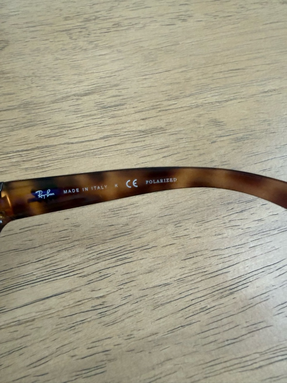 Ray-Ban Women’s Tortoiseshell Sunglasses with Brown Polarized Lenses - Picture 5 of 5